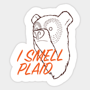 I Smell Plaid (light shirts) Sticker